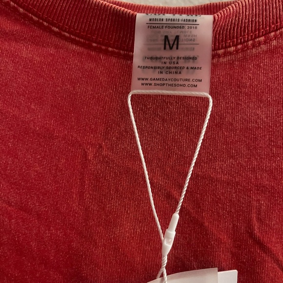 Women's Wisconsin Badgers Red Long Sleeve Top - Picture 3 of 4